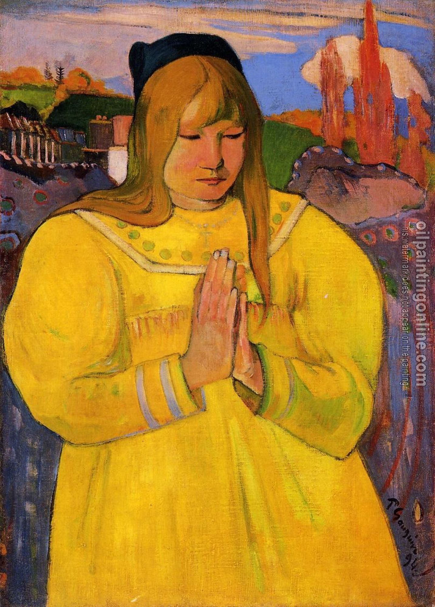 Gauguin, Paul - Breton Woman in Prayer